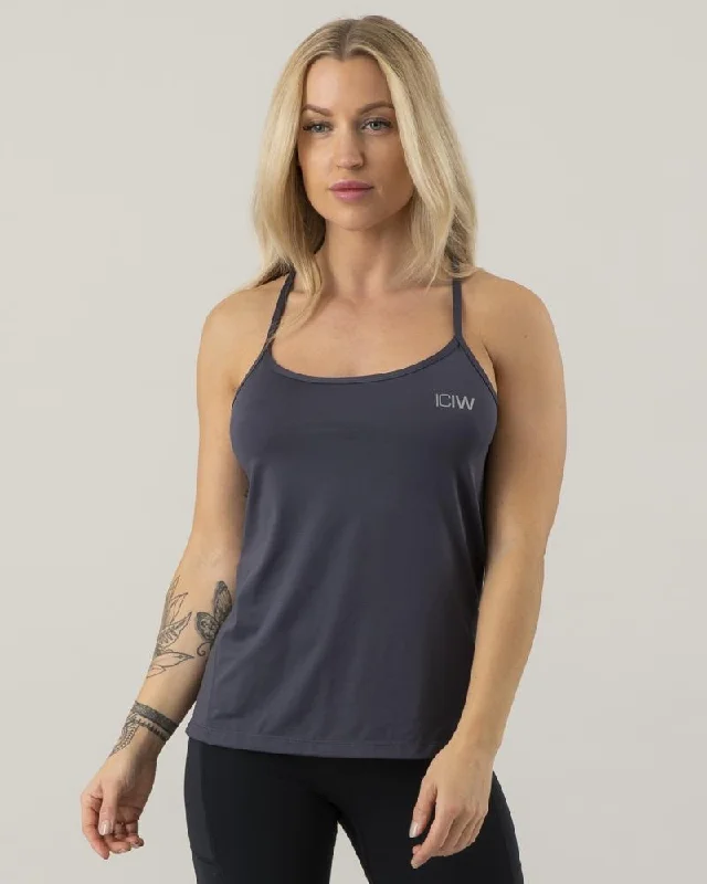 Browse Our Top Products ICIW Spaghetti Tank Top - Graphite