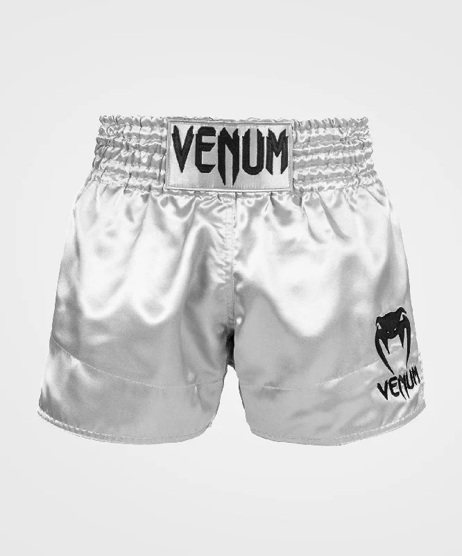 Must Haves Venum Classic Muay Thai Shorts - Silver/Black