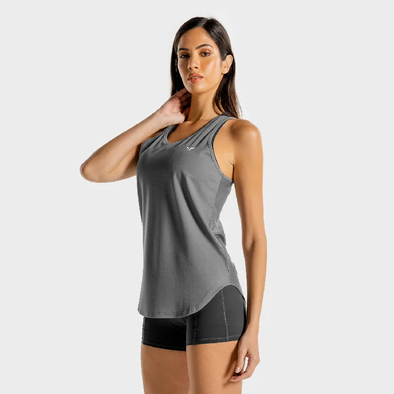 Stylish Women's Outerwear Apparel Core Tank - Grey