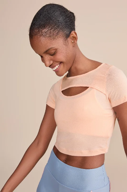 Women's Comfortable Apparel Micromodal Cropped Top