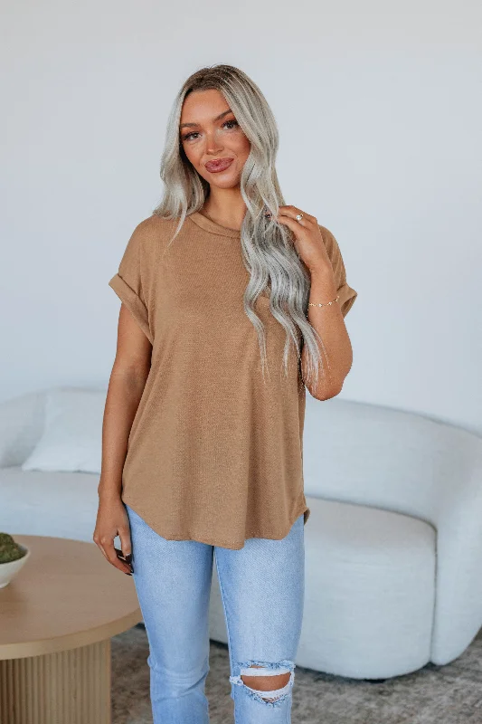 Forward Trendsetter Jaimie Basic Tee - Camel