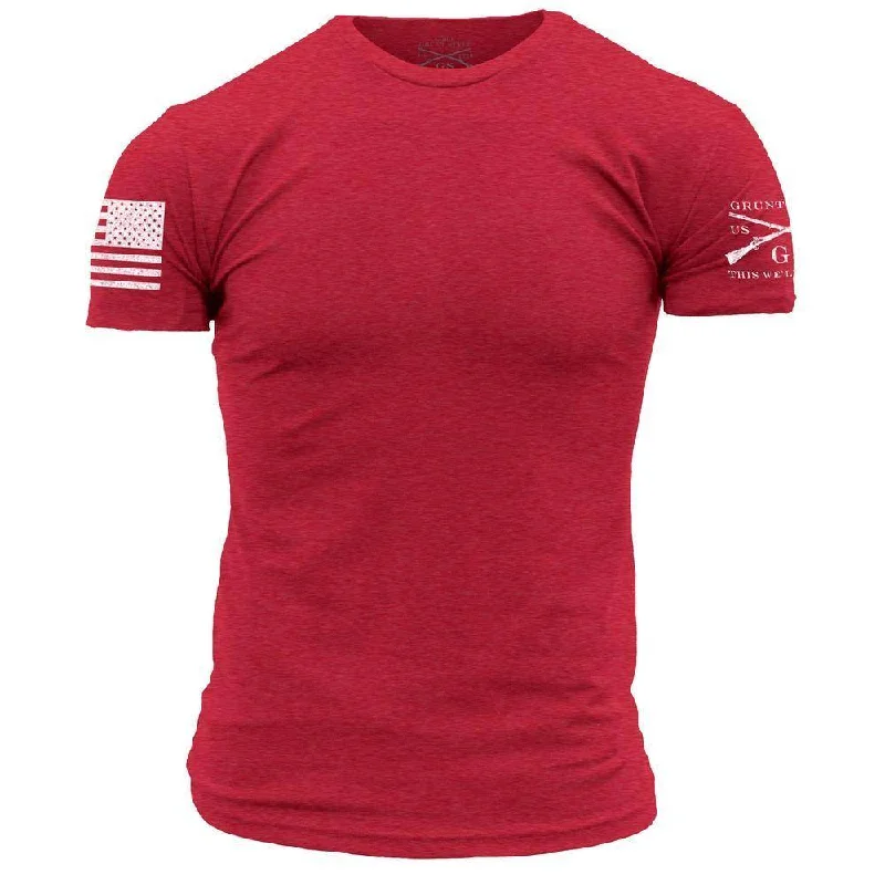 Essentials On Sale Basic Crew T-Shirt - Red