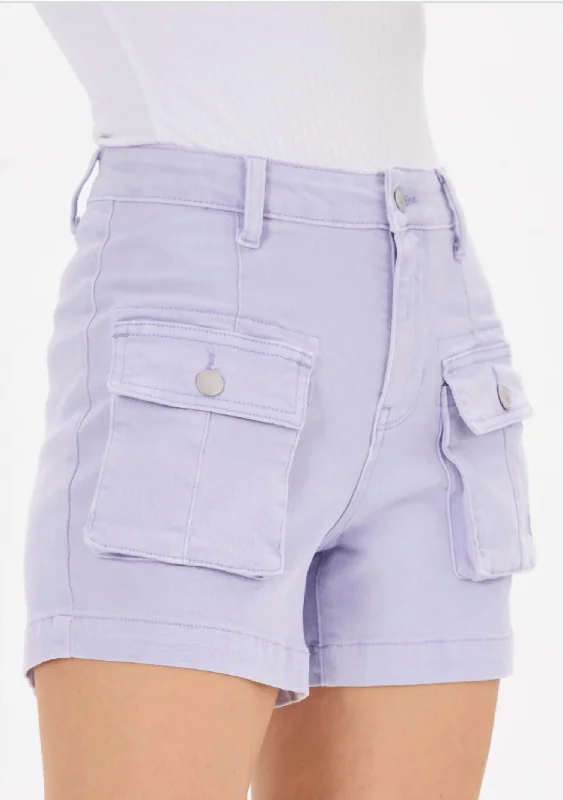 Limited Edition Cargo Shorts In Lavender