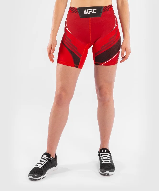 Women's Trendy Attire UFC Venum Authentic Fight Night Women's Vale Tudo Shorts - Long Fit - Red