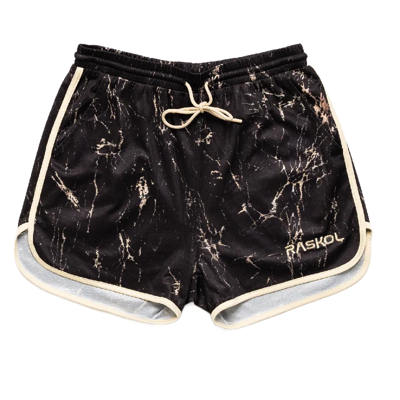 Glamorous Fashion Offers BLACK MARBLE Classic Shorts (LIMITED EDITION)