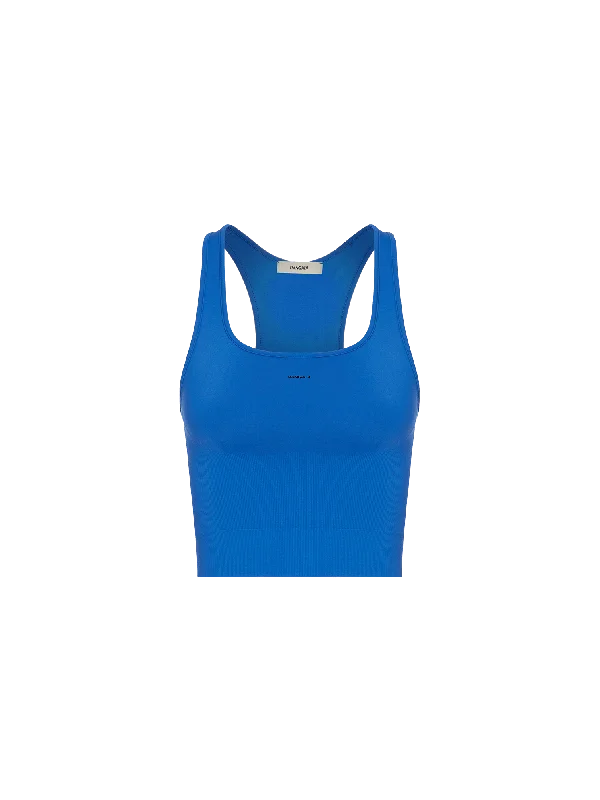 Special Offers Women's Plant-Stretch Compressive Ribbed Tank Top—Cobalt Blue