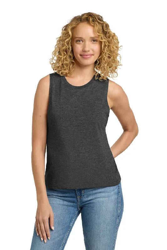 Charming Women's Holiday Apparel Next Level Womens Festival Muscle Tank Top - Charcoal Grey