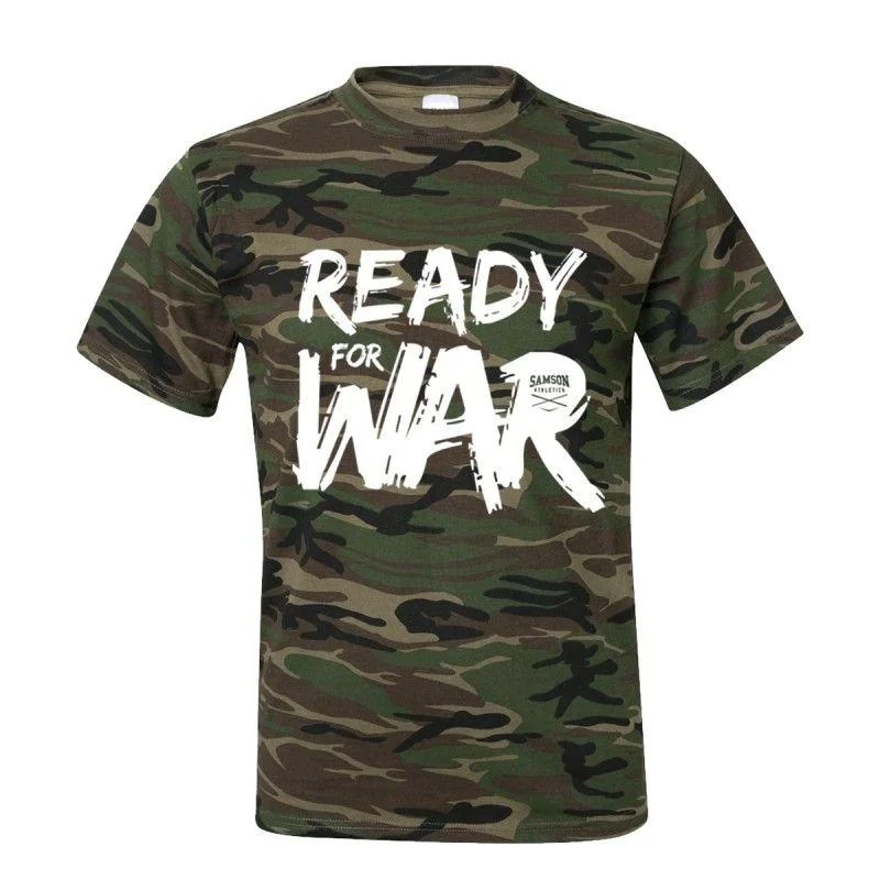 Quick Grab Deals Samson Athletics Ready For War Heavy Cotton Camo Tee