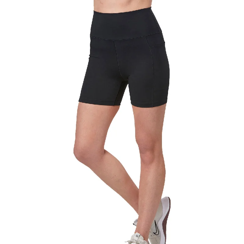 Sophisticated Style Offers Gym+Coffee Aurora 5 inch Bike Shorts - Womens - Black