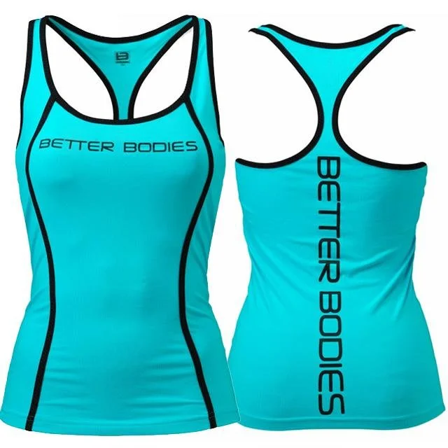 Discover Now Better Bodies Fitness Shaped T-Back - Aqua Blue