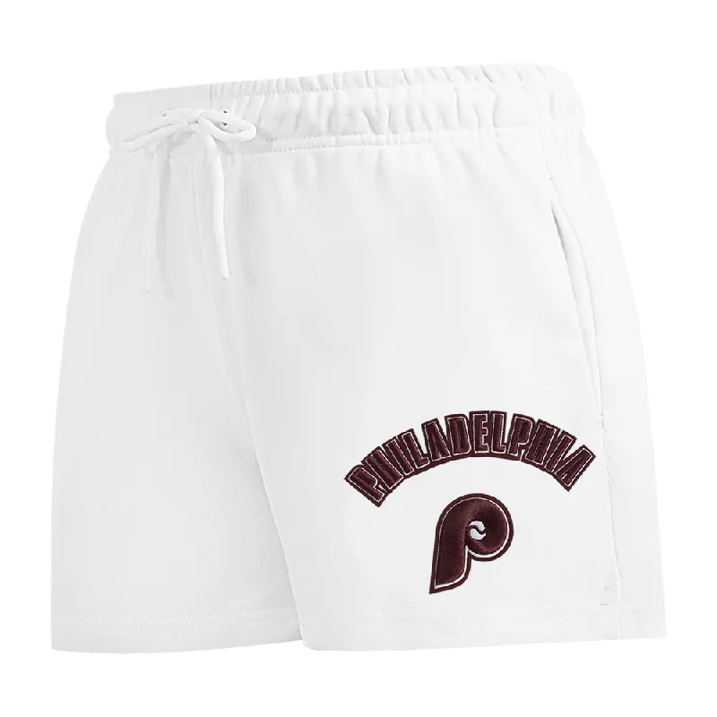 Women's Athletic Outfit MLB PHILADELPHIA PHILLIES RETRO CLASSIC WOMEN'S SHORT (WHITE)