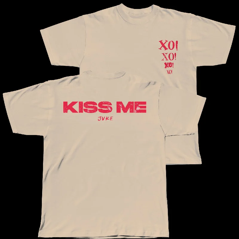 Women's Comfortable Clothes For Weekends Kiss Me II Sandstone T-Shirt