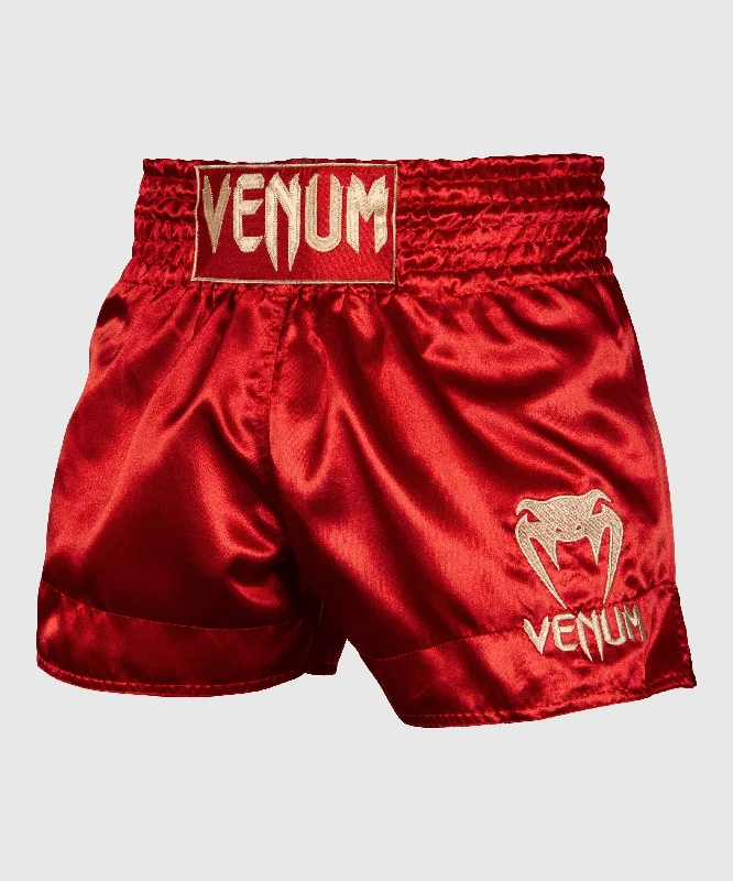 Find Your Unique Flair Venum Muay Thai Shorts Classic - Bordeaux/Gold