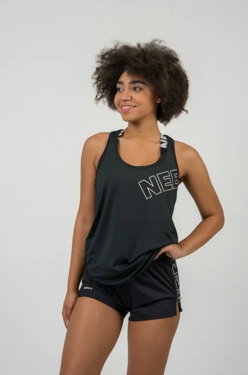 The Latest Trends Nebbia Fit Activewear Tank Top Racerback - Black