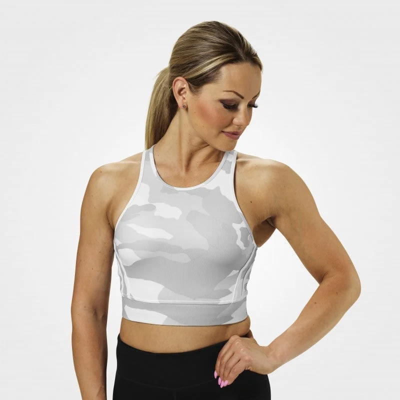 Women's Activewear Apparel Better Bodies Chelsea Halter - White Camo