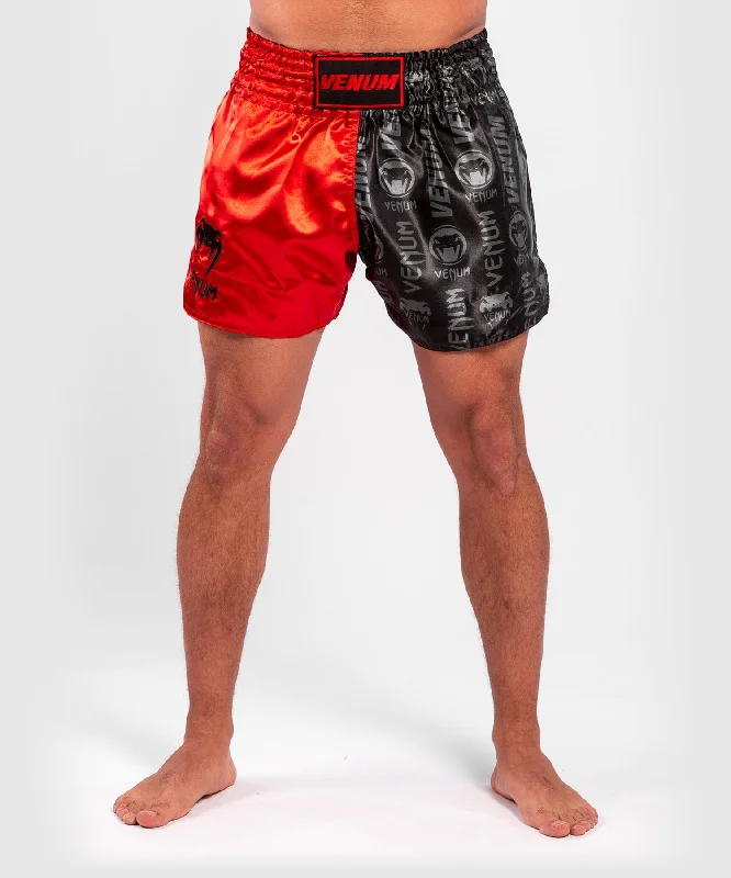 Women's Clothing For Special Occasions Venum Logos Muay Thai Shorts - Black/Red