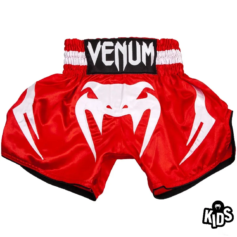 Exclusive Discounts Venum Bangkok Inferno Kids Muay Thai Shorts - Red/White