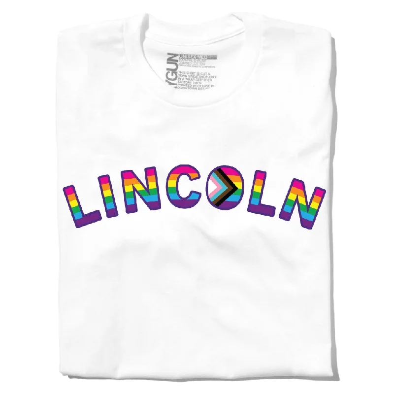 Avant-Garde Style Promotions Lincoln Pride Curved Logo White