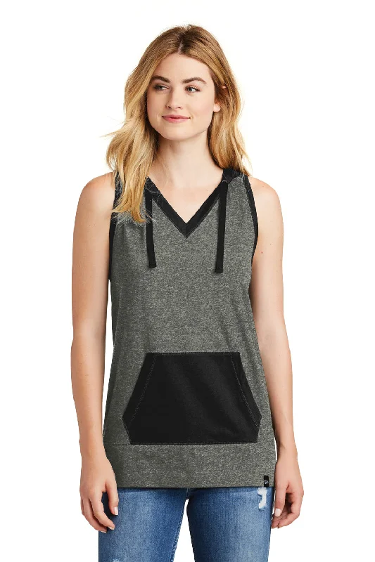 Exclusive Discounts New Era Womens Heritage Hooded Tank Top - Black Twist/Black - Closeout