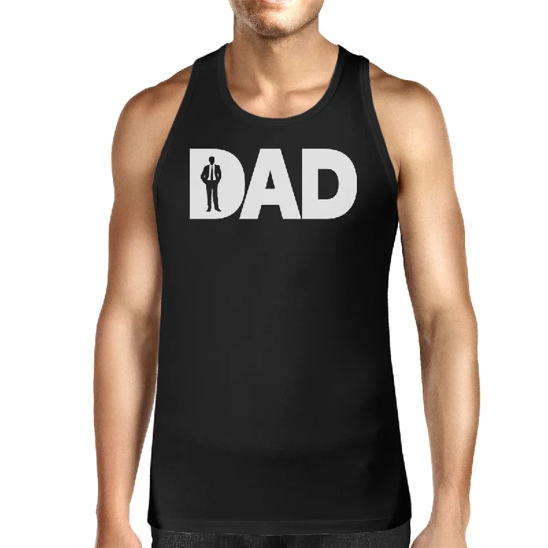 Women's Chic Outerwear Attire Dad Business Mens Black Unique Graphic Tank Top Funny Gifts For Dad