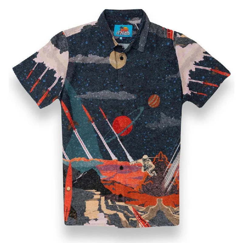 Daily Deals Balls Beachwear One Giant Leap Button Up