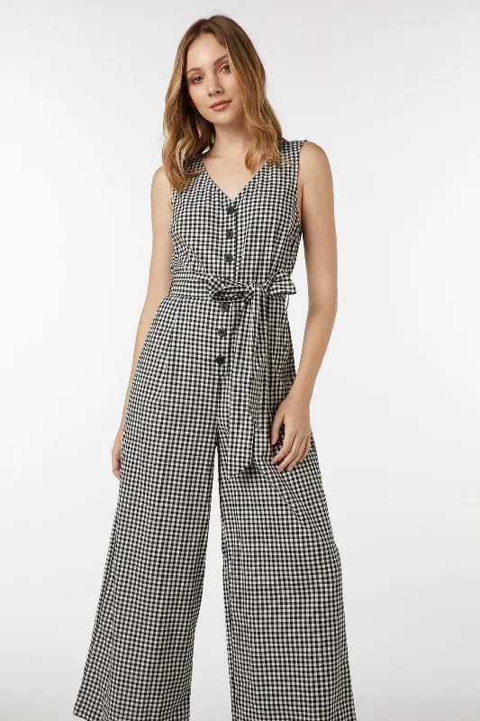 Stylish And Comfortable Clothing For Women Tessa Check Jumpsuit