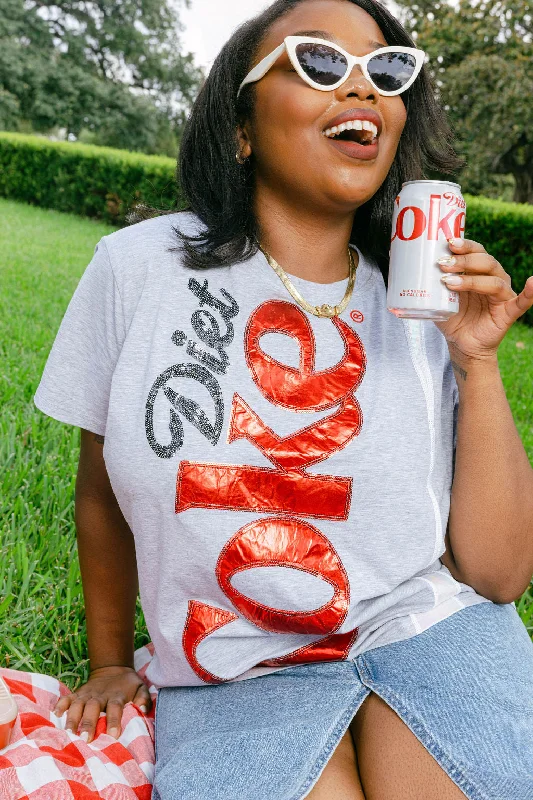 Flash Sale, Don'T Miss LICENSED- Grey Diet Coke® Logo Tee