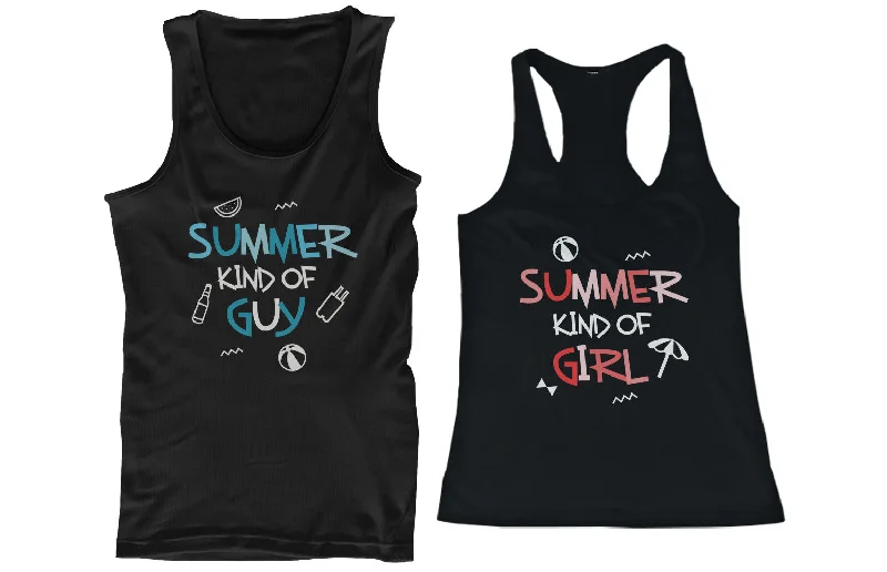 Women's Casual Apparel Summer Kind of Guy & Girl Matching Couple Tank Tops