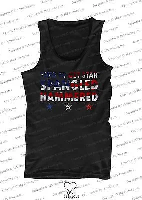 Premium Style Offers Men’s Red White and Blue Tank Tops - Time to get Star Spangled Hammered