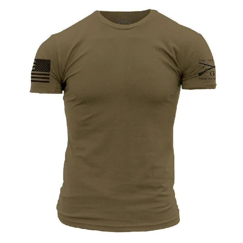 Unleash Your Trend Driven Style Basic Crew T-Shirt - Military Green