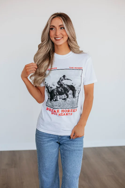 Big Discounts Break Horses Not Hearts Graphic Tee