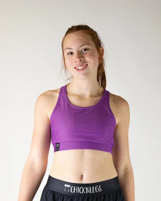 Fast Fashion Favorites Women's Deep Purple OG Sports Bra