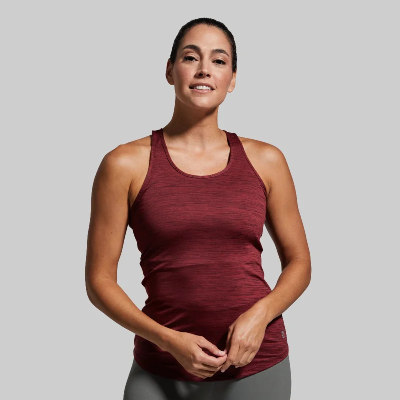 Contemporary Casual Deals Your Staple Tank (Maroon)