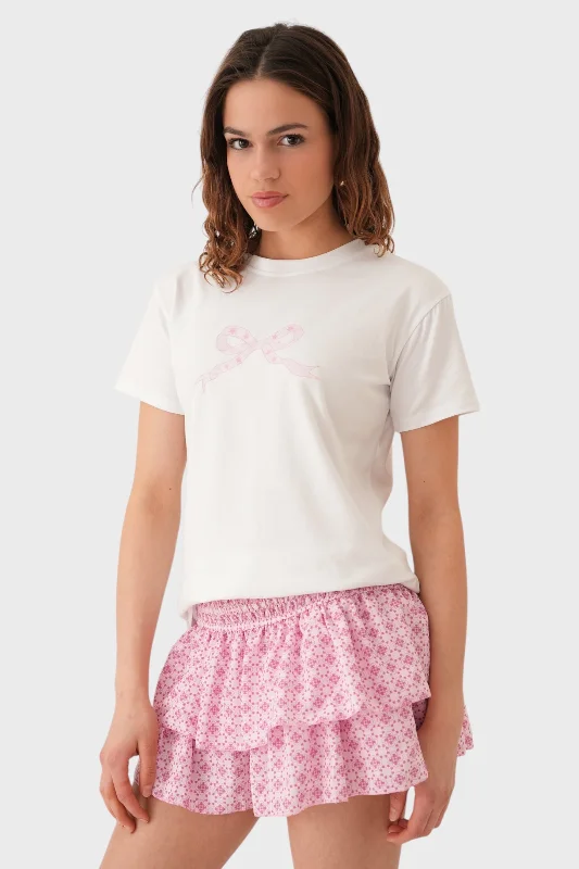 Romantic Fashion Discounts "Starry bow" t-shirt