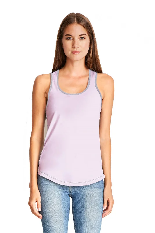 Limited Stock, Big Discounts Next Level Womens Ideal Tank Top - Lilac/Heather Grey - Closeout