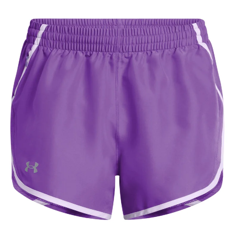 Classic Women's Clothing Styles Under Armour Fly By Shorts - Womens - Lavish/Salt Purple/Reflective