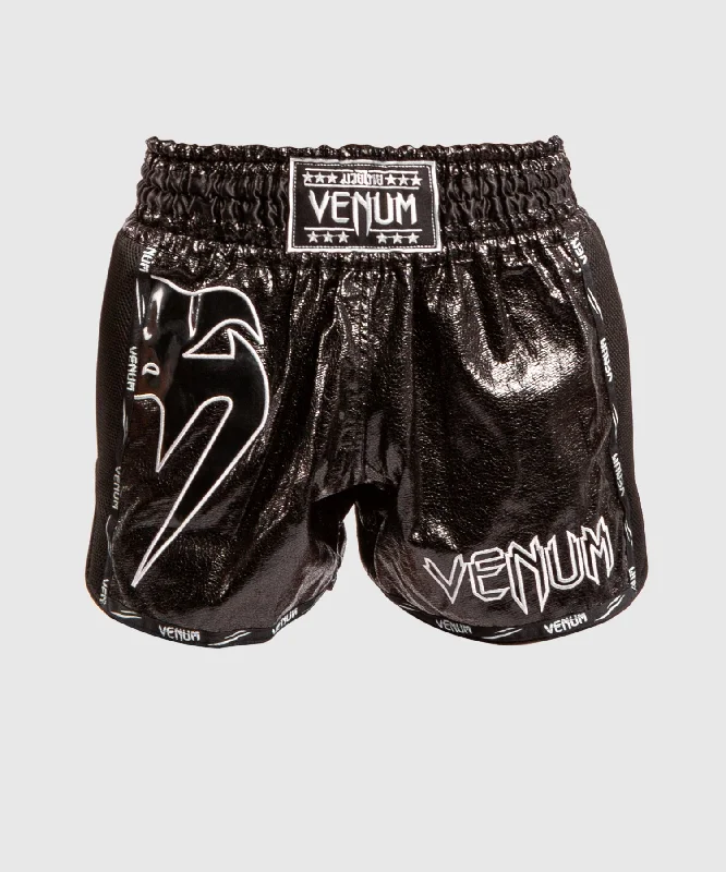 Charming Women's Holiday Apparel Venum Giant Infinite Muay Thai Shorts - Black/Black