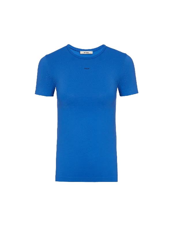 Fashion Forward Women's Plant-Stretch T-Shirt—Cobalt Blue