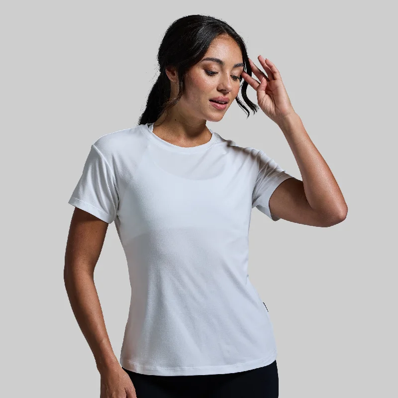 Minimalist Fashion Sale Women's BP Premium Basic Crew (White)