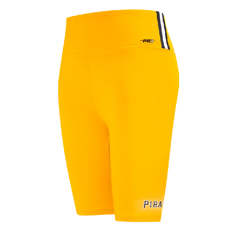 Unleash Your Fashion MLB PITTSBURGH PIRATES CLASSIC WOMEN'S COTTON BIKE SHORT (YELLOW)