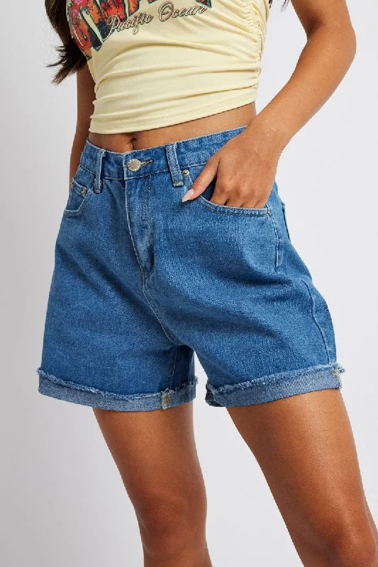 Flash Sale Starts Denim Mom Denim Shorts High Rise