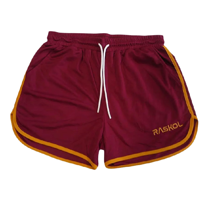 Daring Fashion Promotions RASKOL Retro Burgundy Classic Shorts (LIMITED EDITION)