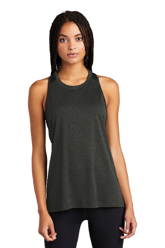 Women's Fashionable Attire For Work Sport-Tek Womens Endeavor Moisture Wicking Tank Top - Heather Black/Black - Closeout