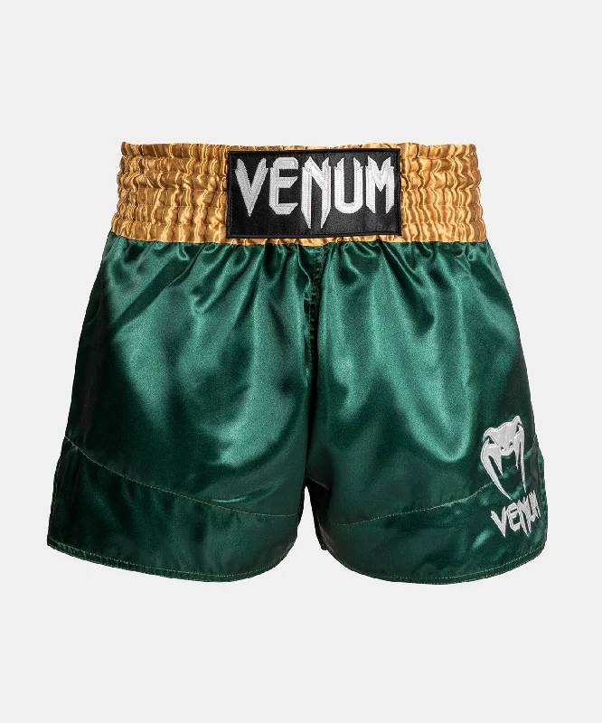 Women's Elegant Outfit Venum Classic Muay Thaï Short - Green/Gold/White