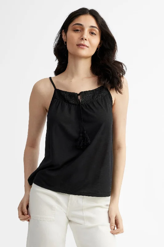 Sophisticated Style Offers Camisole bretelles fines avec glands et crochet - Femme