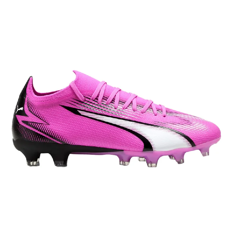 Women's Relaxed Clothes Puma Ultra Match Womens FG/AG Football Boots (Poison Pink/White/Black)