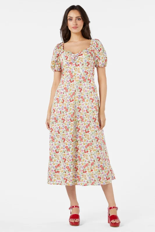 Inspired By You, Designed For You Ella Flora Midi Dress