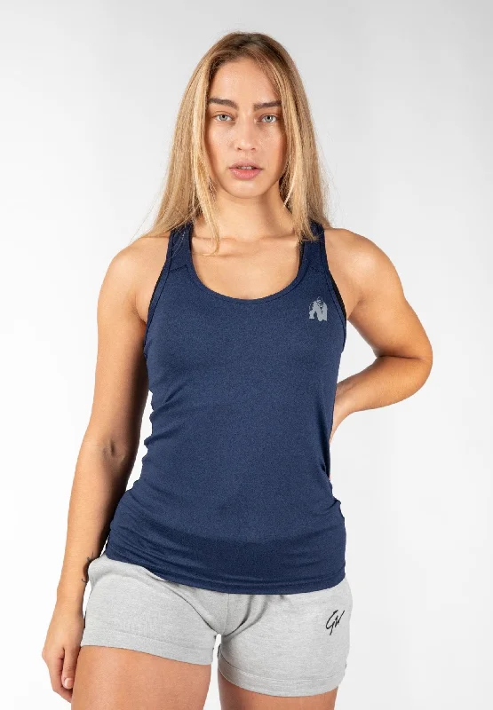 Women's Functional Outfit For Outdoor Activities Gorilla Wear Aspen Tank Top - Navy Blue