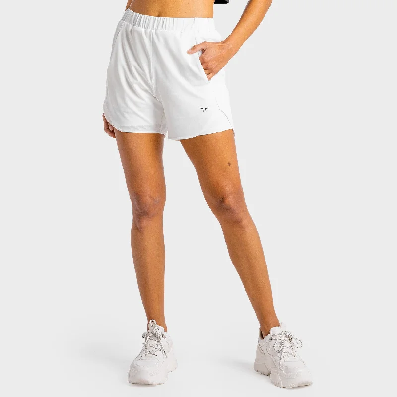 Women's Evening Wear Outfit Core 2-in-1 Shorts - White