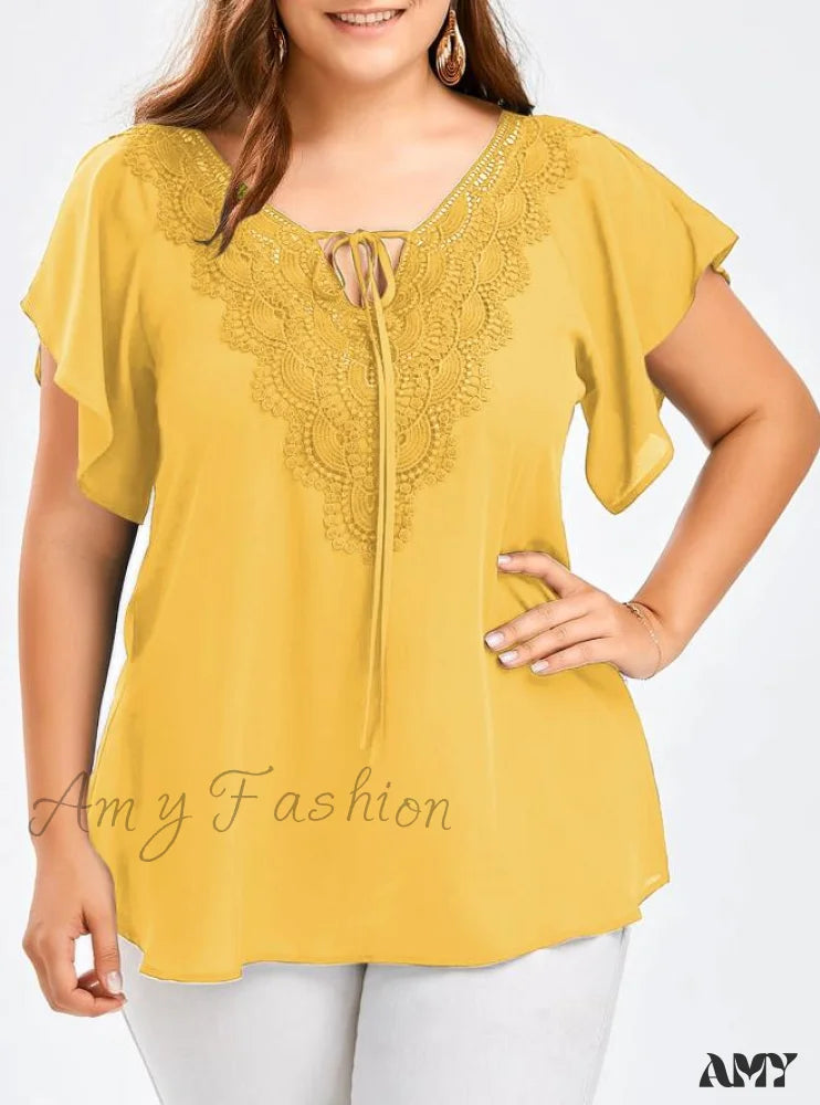 Daily Deals Amy Fashion - Chiffon Tops Women Blouses